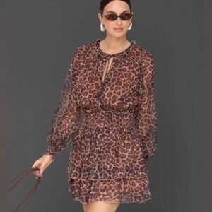 Avec Les Filles Leopard Print Dress, size 6